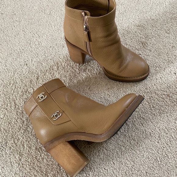 Authentic Chanel CC Ankle Boots - Picture 2 of 6